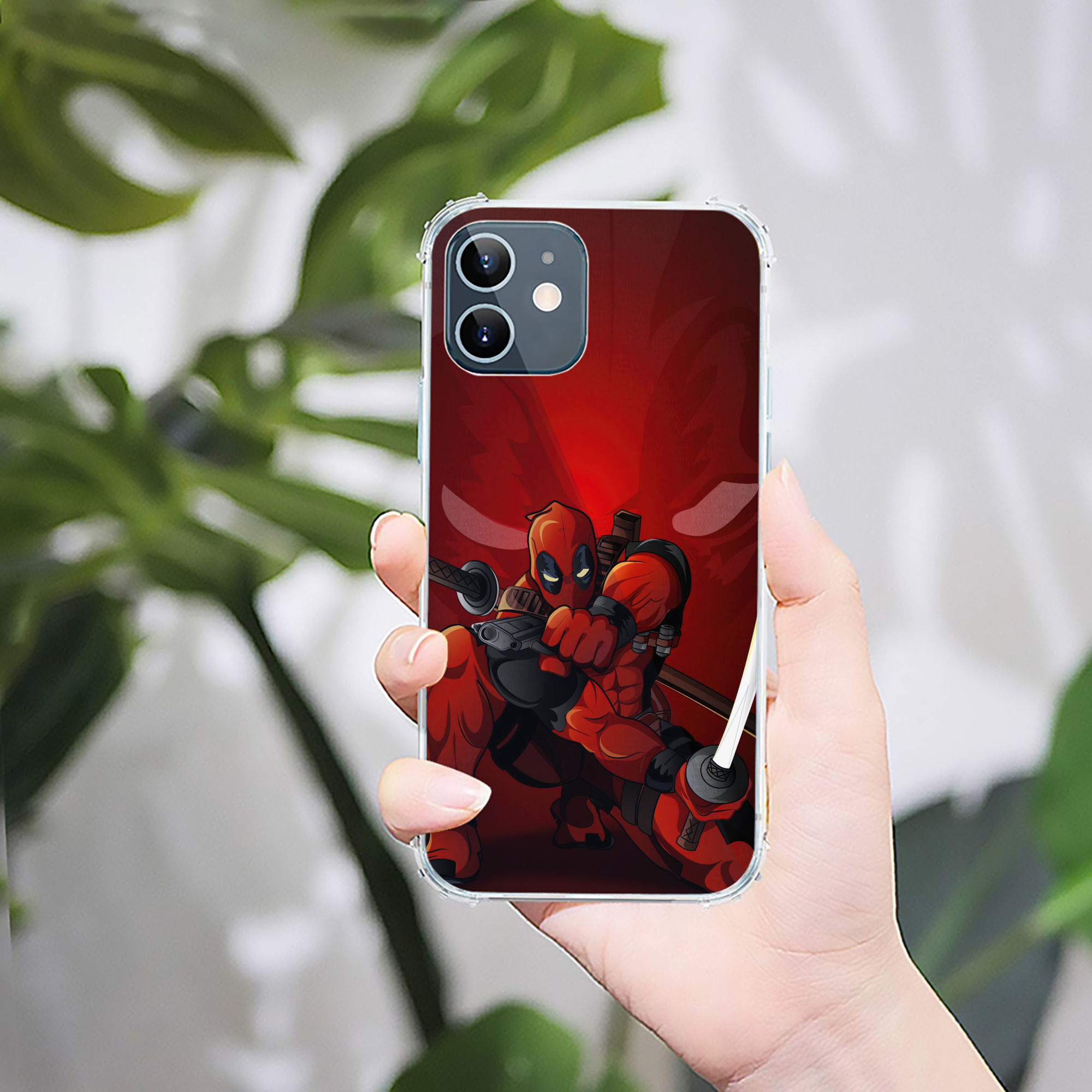 （画像用） Deadpool デッドプール 【iPhone 12シリーズ対応】透明スマホケース（クリアソフトケース）